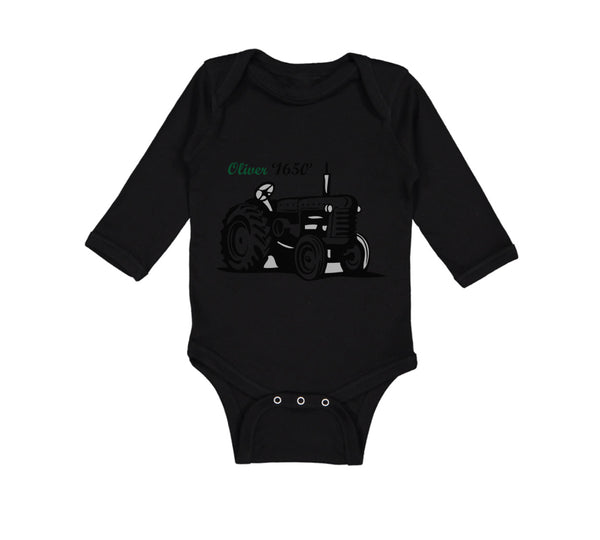 Long Sleeve Bodysuit Baby Oliver Tractors Funny Humor Boy & Girl Clothes Cotton