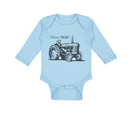 Long Sleeve Bodysuit Baby Oliver Tractors Funny Humor Boy & Girl Clothes Cotton