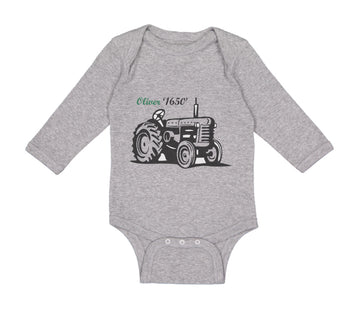 Long Sleeve Bodysuit Baby Oliver Tractors Funny Humor Boy & Girl Clothes Cotton