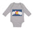 Long Sleeve Bodysuit Baby Colorado Flag Valentines Love Boy & Girl Clothes - Cute Rascals