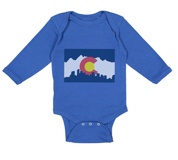 Long Sleeve Bodysuit Baby Colorado Flag Valentines Love Boy & Girl Clothes