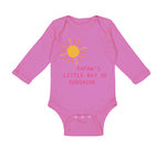 Long Sleeve Bodysuit Baby Papaw's Little Ray of Sunshine Grandpa Grandfather