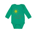 Long Sleeve Bodysuit Baby Papaw's Little Ray of Sunshine Grandpa Grandfather