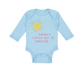 Long Sleeve Bodysuit Baby Papaw's Little Ray of Sunshine Grandpa Grandfather