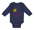 Long Sleeve Bodysuit Baby Papaw's Little Ray of Sunshine Grandpa Grandfather