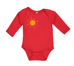 Long Sleeve Bodysuit Baby Papaw's Little Ray of Sunshine Grandpa Grandfather
