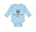 Long Sleeve Bodysuit Baby Don'T Make Me Call Oma! Grandparents Cotton