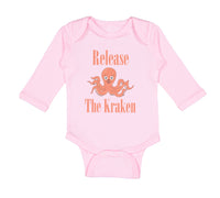 Long Sleeve Bodysuit Baby Release The Kraken Funny Humor Boy & Girl Clothes