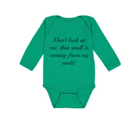 Long Sleeve Bodysuit Baby Don'T Look at Me Funny Humor Boy & Girl Clothes Cotton - Cute Rascals