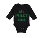 Long Sleeve Bodysuit Baby My First Eid Arabic Arab Boy & Girl Clothes Cotton