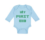 Long Sleeve Bodysuit Baby My First Eid Arabic Arab Boy & Girl Clothes Cotton
