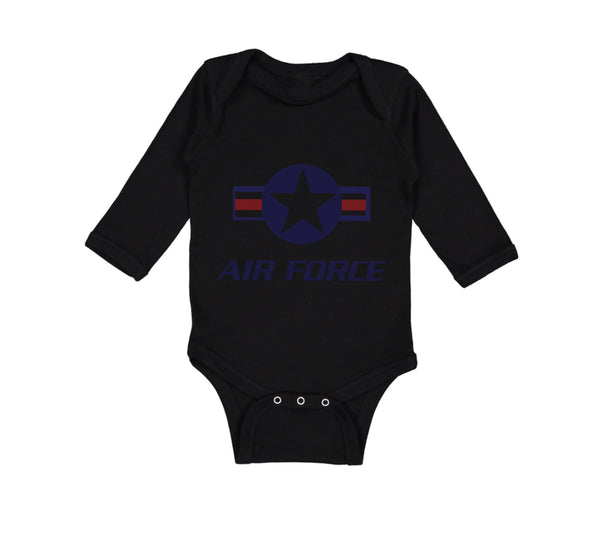 Long Sleeve Bodysuit Baby Air Force Boy & Girl Clothes Cotton - Cute Rascals