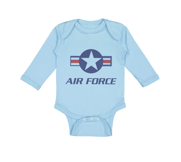 Long Sleeve Bodysuit Baby Air Force Boy & Girl Clothes Cotton - Cute Rascals