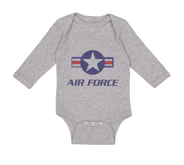 Long Sleeve Bodysuit Baby Air Force Boy & Girl Clothes Cotton - Cute Rascals