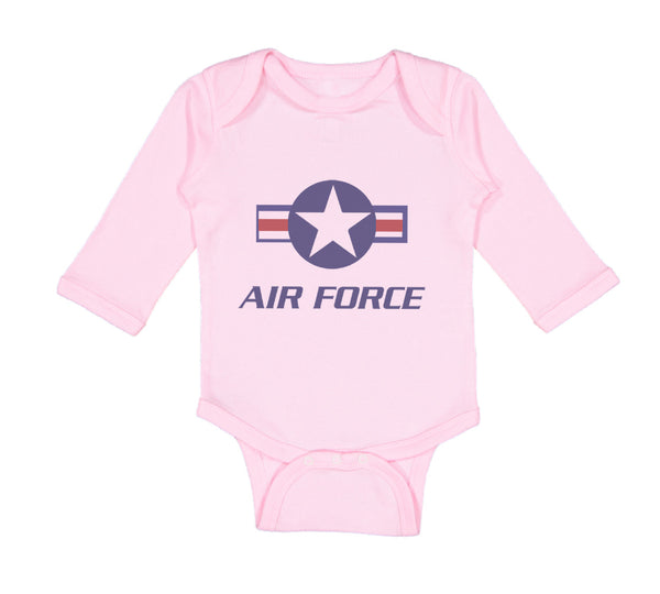 Long Sleeve Bodysuit Baby Air Force Boy & Girl Clothes Cotton - Cute Rascals