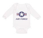 Long Sleeve Bodysuit Baby Air Force Boy & Girl Clothes Cotton - Cute Rascals