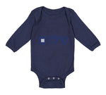 Long Sleeve Bodysuit Baby Shalom Style A Jewish Boy & Girl Clothes Cotton