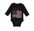 Long Sleeve Bodysuit Baby American Bro 4Th of July Independence Brother Funny - Cute Rascals