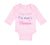 Long Sleeve Bodysuit Baby Keep Calm I'M Papi's Princess Boy & Girl Clothes