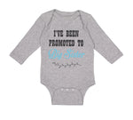 Long Sleeve Bodysuit Baby I'Ve Been Promoted to Big Sister Style B Cotton