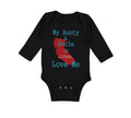 Long Sleeve Bodysuit Baby My Aunt Uncle in California Love Me Boy & Girl Clothes