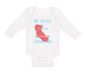 Long Sleeve Bodysuit Baby My Aunt Uncle in California Love Me Boy & Girl Clothes