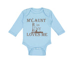 Long Sleeve Bodysuit Baby My Aunt in Ny Loves Me Boy & Girl Clothes Cotton