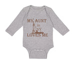 Long Sleeve Bodysuit Baby My Aunt in Ny Loves Me Boy & Girl Clothes Cotton