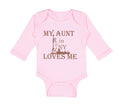 Long Sleeve Bodysuit Baby My Aunt in Ny Loves Me Boy & Girl Clothes Cotton