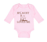 Long Sleeve Bodysuit Baby My Aunt in Ny Loves Me Boy & Girl Clothes Cotton