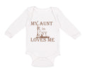Long Sleeve Bodysuit Baby My Aunt in Ny Loves Me Boy & Girl Clothes Cotton