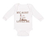 Long Sleeve Bodysuit Baby My Aunt in Ny Loves Me Boy & Girl Clothes Cotton