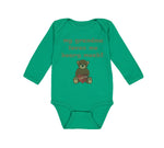 Long Sleeve Bodysuit Baby My Grandma Loves Me Beary Much! Grandmother Grandma