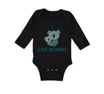 Long Sleeve Bodysuit Baby I Love Mommy Cute Mom Mothers Day Boy & Girl Clothes