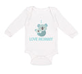 Long Sleeve Bodysuit Baby I Love Mommy Cute Mom Mothers Day Boy & Girl Clothes