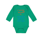 Long Sleeve Bodysuit Baby I Wear Bows Mommy Wears Scrubs Doctor Nurse Cotton