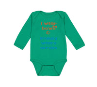 Long Sleeve Bodysuit Baby I Wear Bows Mommy Wears Scrubs Doctor Nurse Cotton