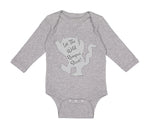 Long Sleeve Bodysuit Baby Let The Wild Rumpus Start Funny Humor Style B Cotton