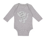 Long Sleeve Bodysuit Baby Let The Wild Rumpus Start Funny Humor Style B Cotton