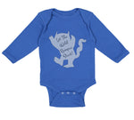 Long Sleeve Bodysuit Baby Let The Wild Rumpus Start Funny Humor Style B Cotton