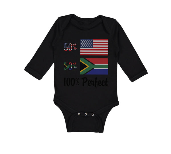 Long Sleeve Bodysuit Baby 50% American South African 100% Perfect Cotton - Cute Rascals