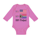 Long Sleeve Bodysuit Baby 50% American South African 100% Perfect Cotton - Cute Rascals