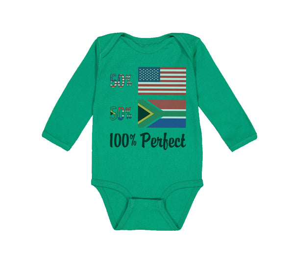 Long Sleeve Bodysuit Baby 50% American South African 100% Perfect Cotton - Cute Rascals