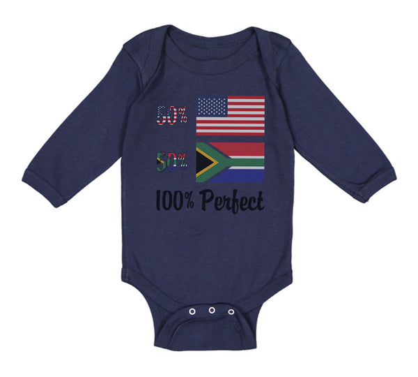 Long Sleeve Bodysuit Baby 50% American South African 100% Perfect Cotton - Cute Rascals