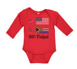 Long Sleeve Bodysuit Baby 50% American South African 100% Perfect Cotton - Cute Rascals