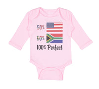 Long Sleeve Bodysuit Baby 50% American South African 100% Perfect Cotton - Cute Rascals