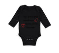 Long Sleeve Bodysuit Baby Grandpa Sends Me Kisses Heaven Grandfather Cotton