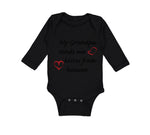 Long Sleeve Bodysuit Baby Grandpa Sends Me Kisses Heaven Grandfather Cotton - Cute Rascals