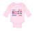 Long Sleeve Bodysuit Baby Proud to Be Puerto Rican & Dominican Cotton