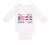 Long Sleeve Bodysuit Baby Proud to Be Puerto Rican & Dominican Cotton